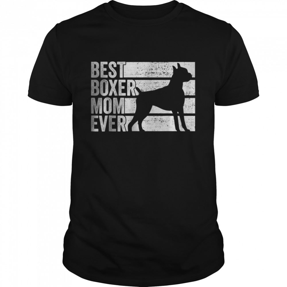 Happy Boxer Mom Girl Dog Pet Animal Dogs Shirt 