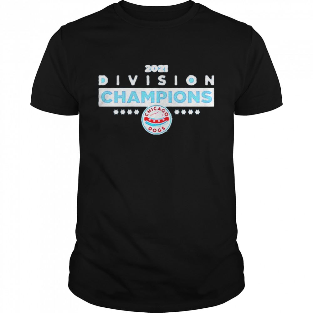 Promotions Chicago Dogs Mens 2021 Division Champions Tee Shirt 