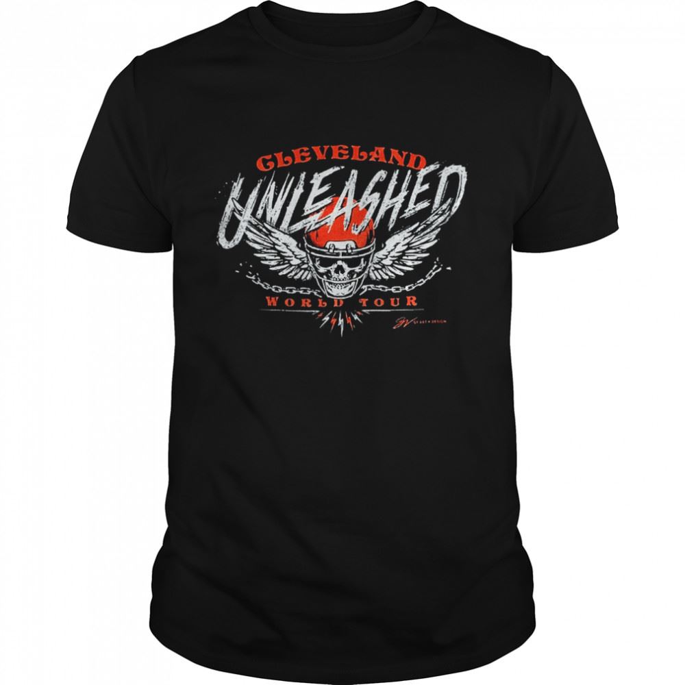 Limited Editon Cleveland Unleashed Football World Tour T-shirt 