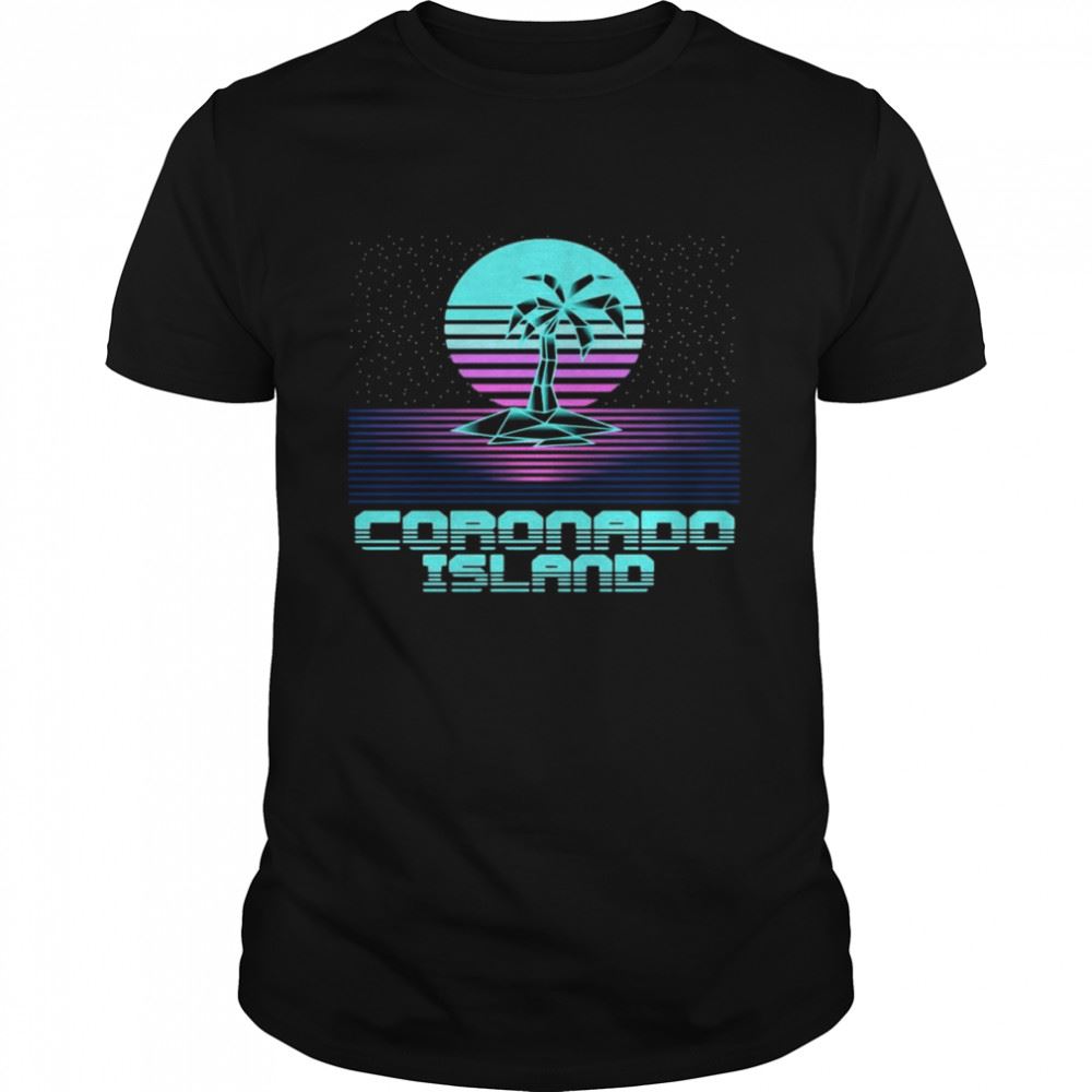 Limited Editon Coronado Island Ca Retro Vintage 80er Palme Souvenir T-shirt 