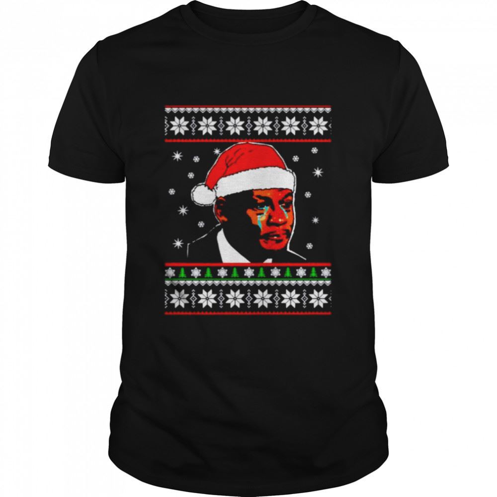 Gifts Crying Jordan Christmas Shirt 