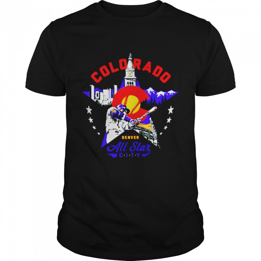 Limited Editon Denver Colorado All Star City Baseball Shirt 