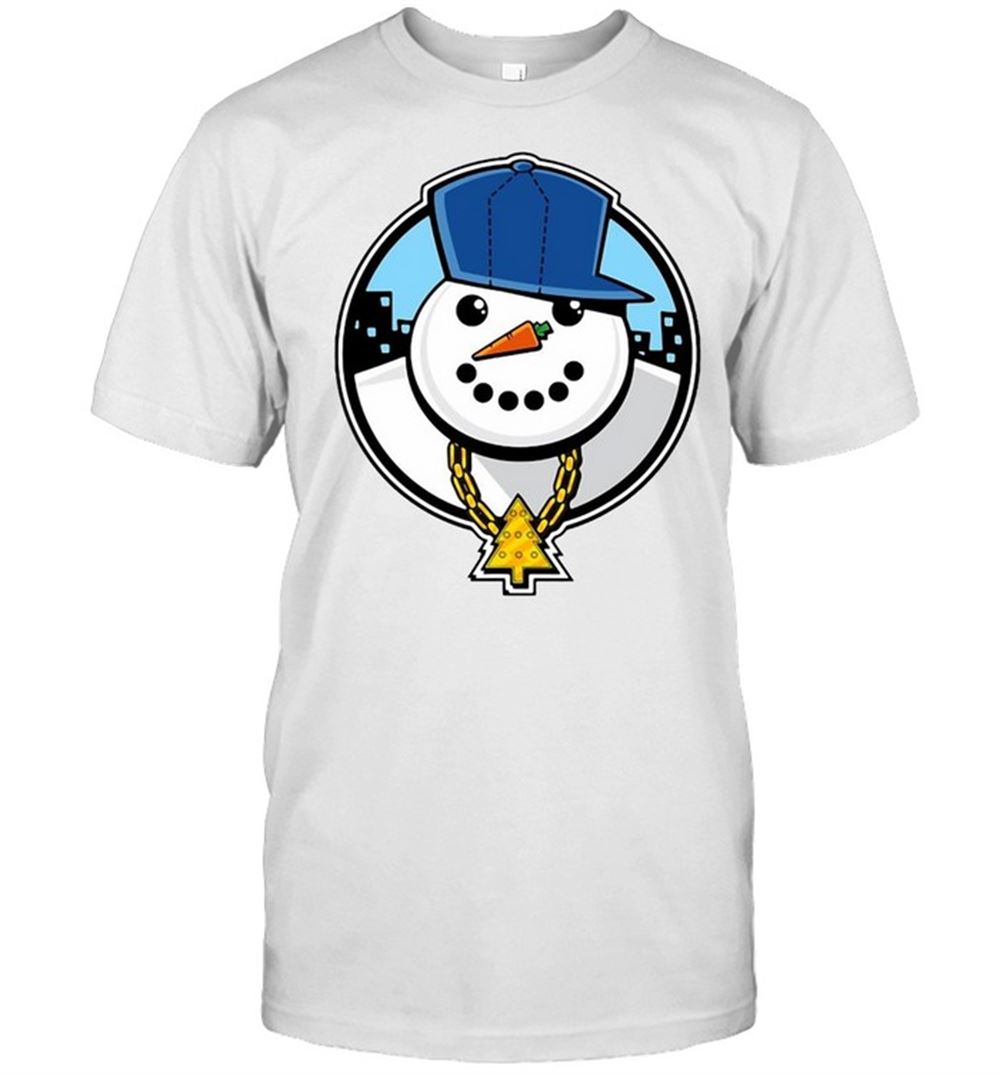 Great Funny Christmas Of A Ghetto Snowman T-shirt 