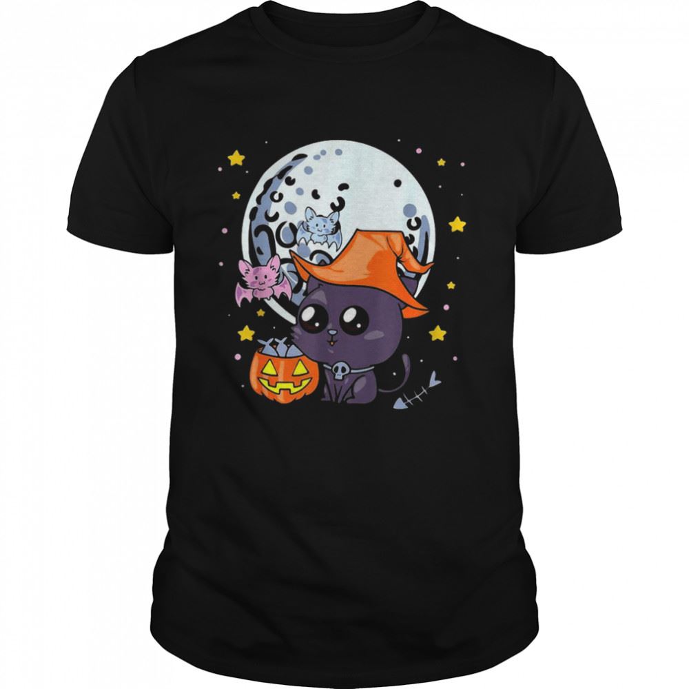 Happy Halloween Witch Cat T-shirt 