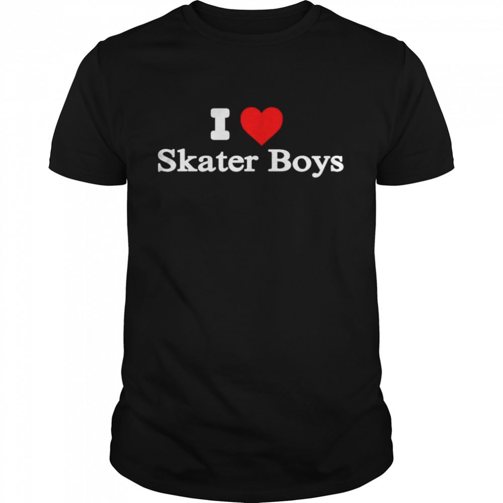 Interesting I Heart Skater Boys Shirt 