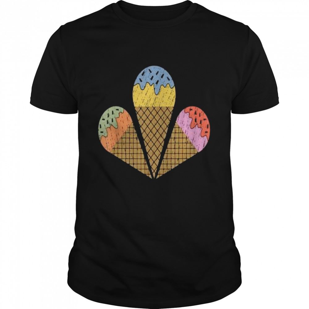 Best Ice Cream Cone Retro Vintage Summer Shirt 