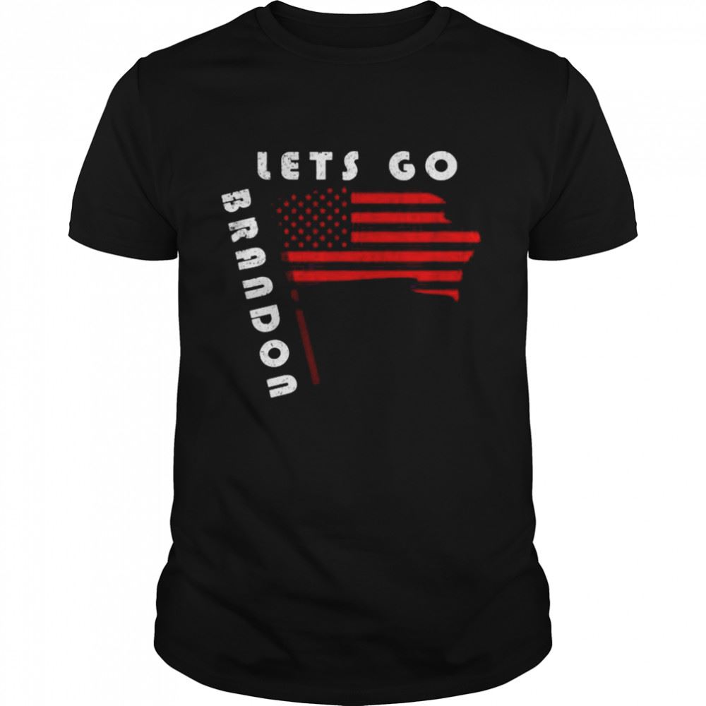 Amazing Impeach Biden American Flag Lets Go Brandon Shirt 