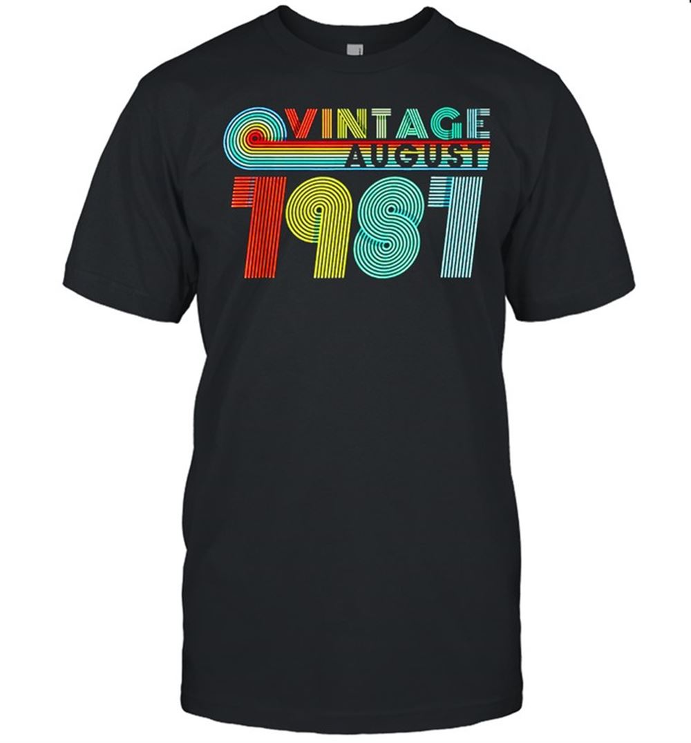 Attractive 40th Birthday Vintage August 1981 40 Years Old Shirt 