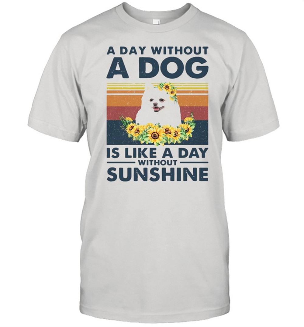 Amazing A Day Without A Dog Is Like A Day Without Sunshine Vintage Shirt 