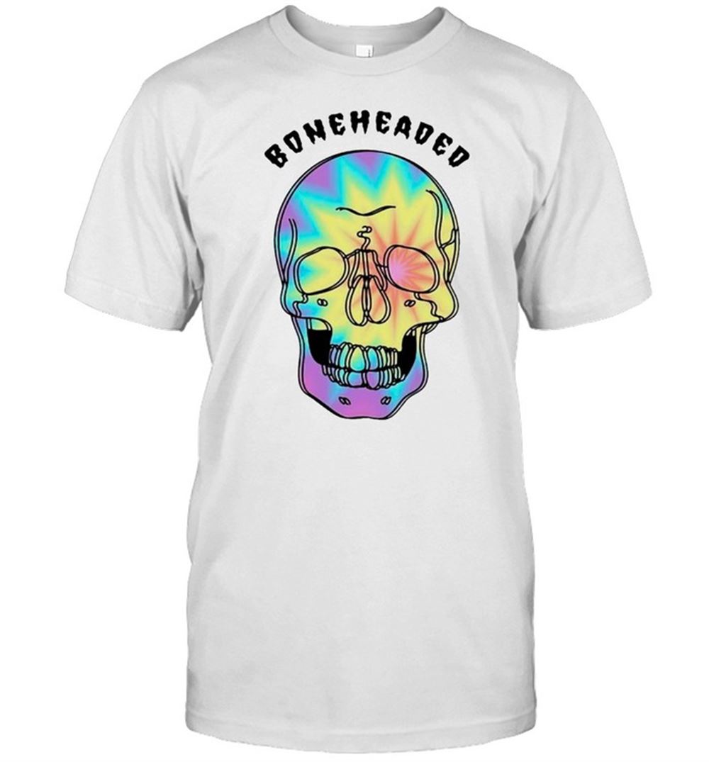 Interesting Boneheaded Trippy Skull Shirt 