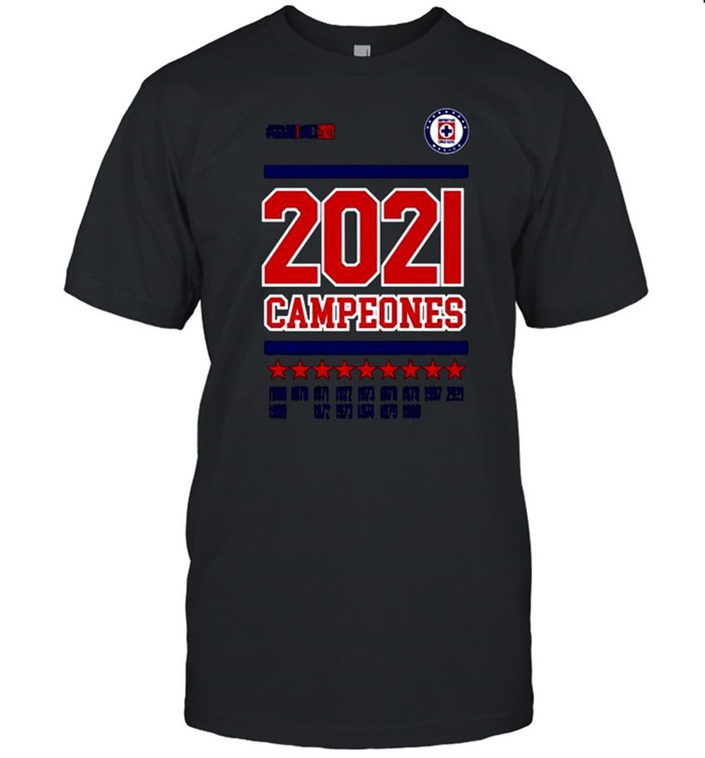 Promotions Deportivo Cruz Azul Campeones 2021 T-shirt 