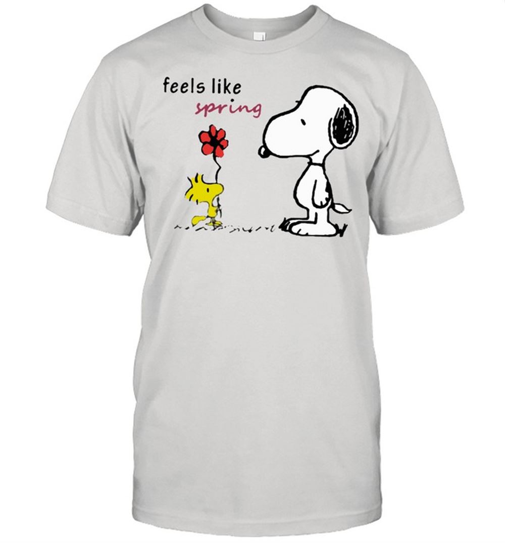 Awesome Feels Like Spring Woodstock Snoopy Shirt 