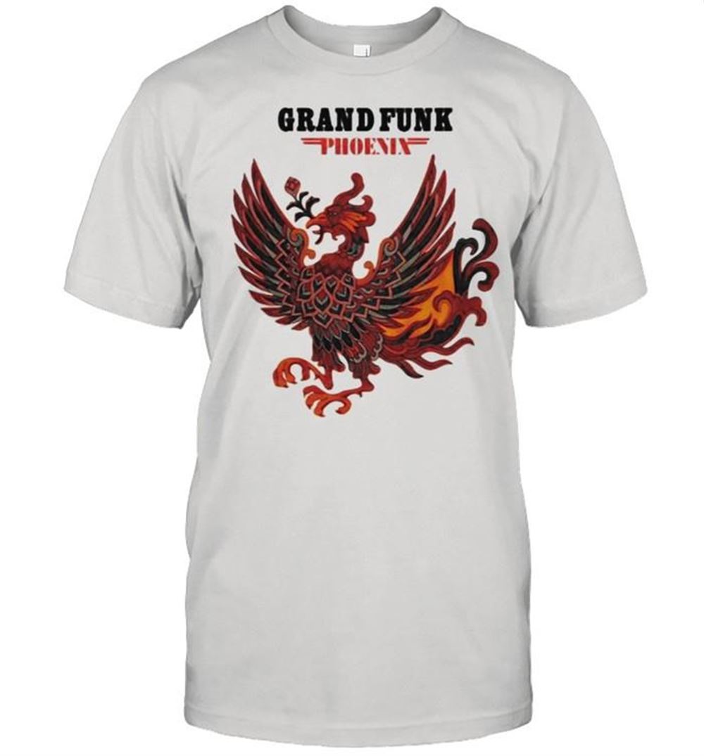 Interesting Grand Funk Phoenix Logo Rock Band Shirt 