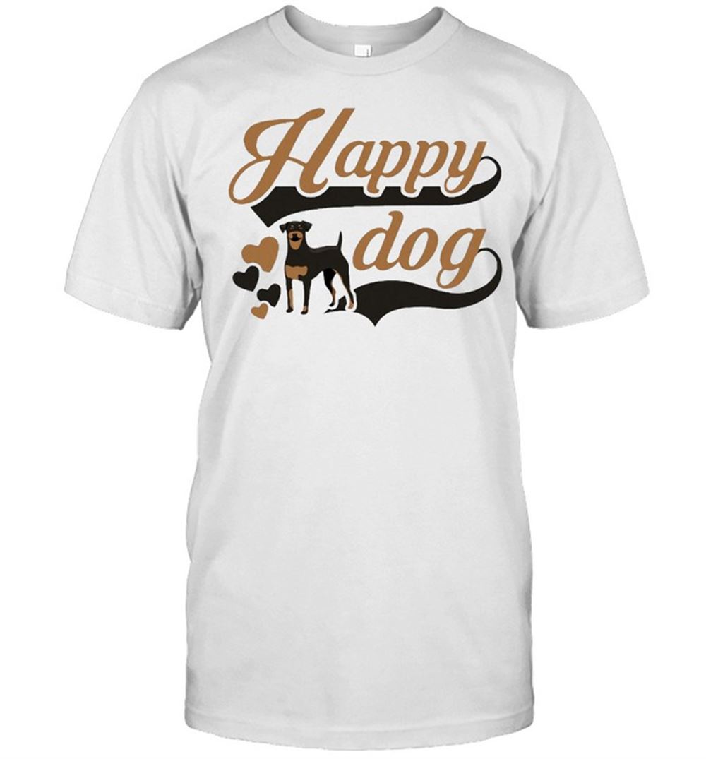 High Quality Happy Dog T-shirt 