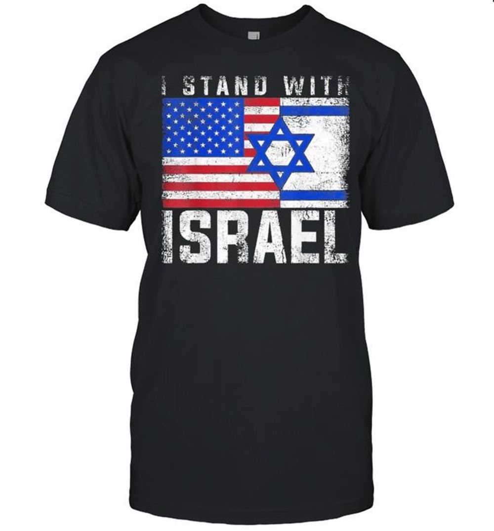 Special I Stand With Israel Palestine American Flag Shirt 
