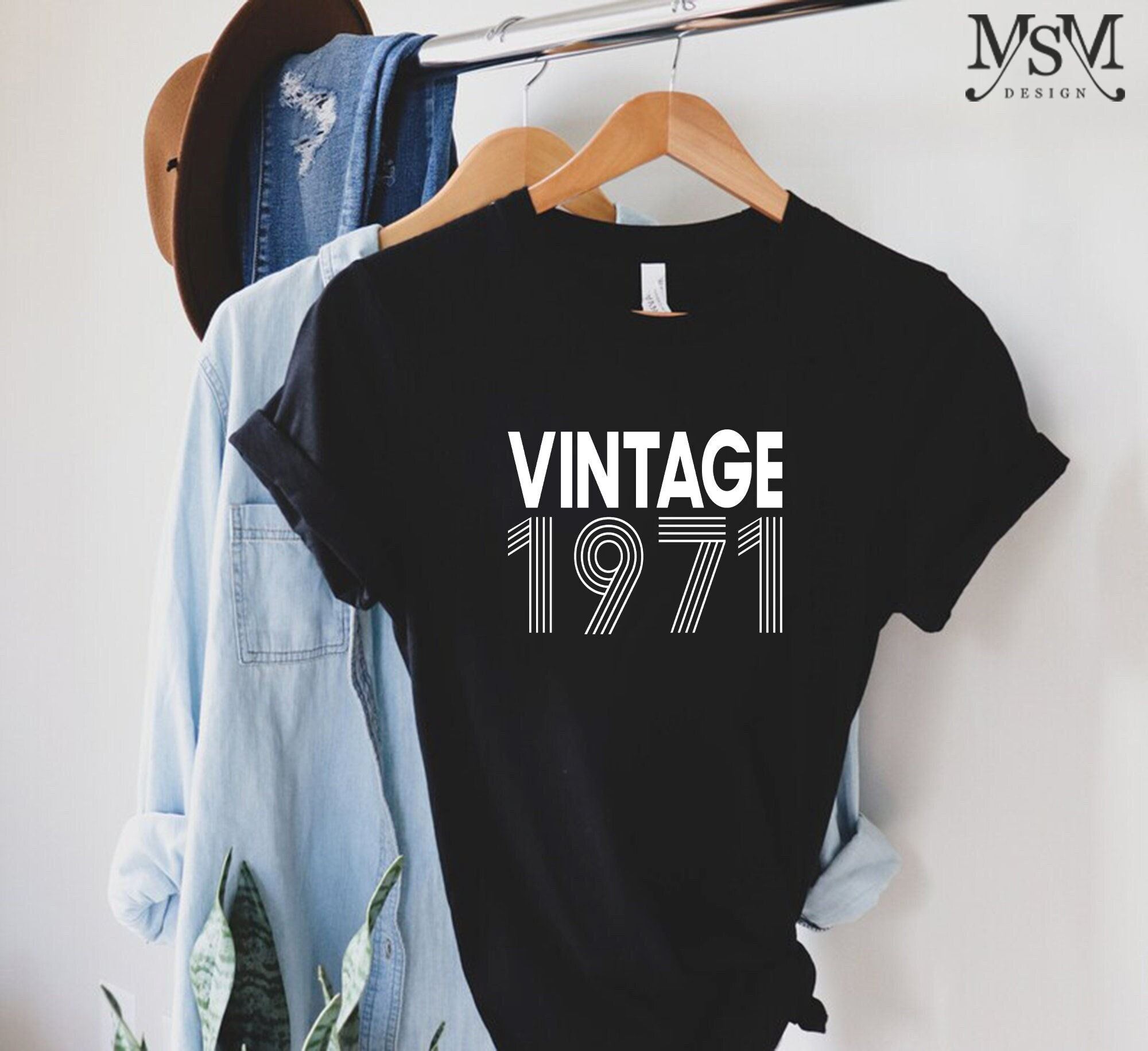 Attractive 50th Birthday Shirtvintage 1971 Shirt50th Birthday Gift For Women50th Birthday Gift For Men50th Birthday Best Friend50th Birthday Woman 