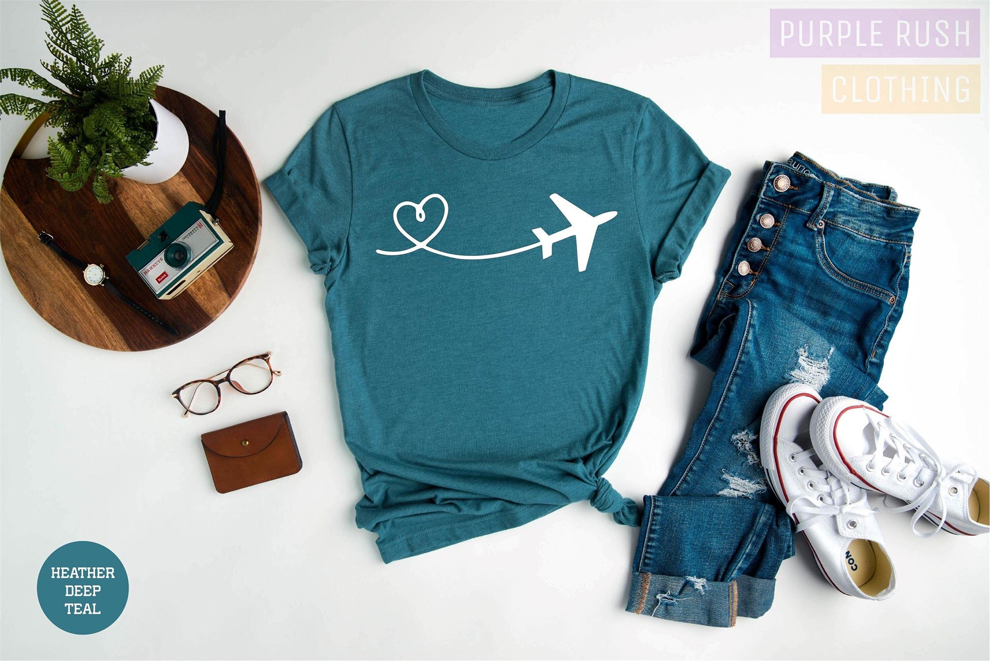 Happy Airplane Mode Shirt Airplane Shirt Airplane Heart Shirt Travel Shirt Vacation Shirt Vacay Mode Plane Lover Shirt Travel Lover Shirt 