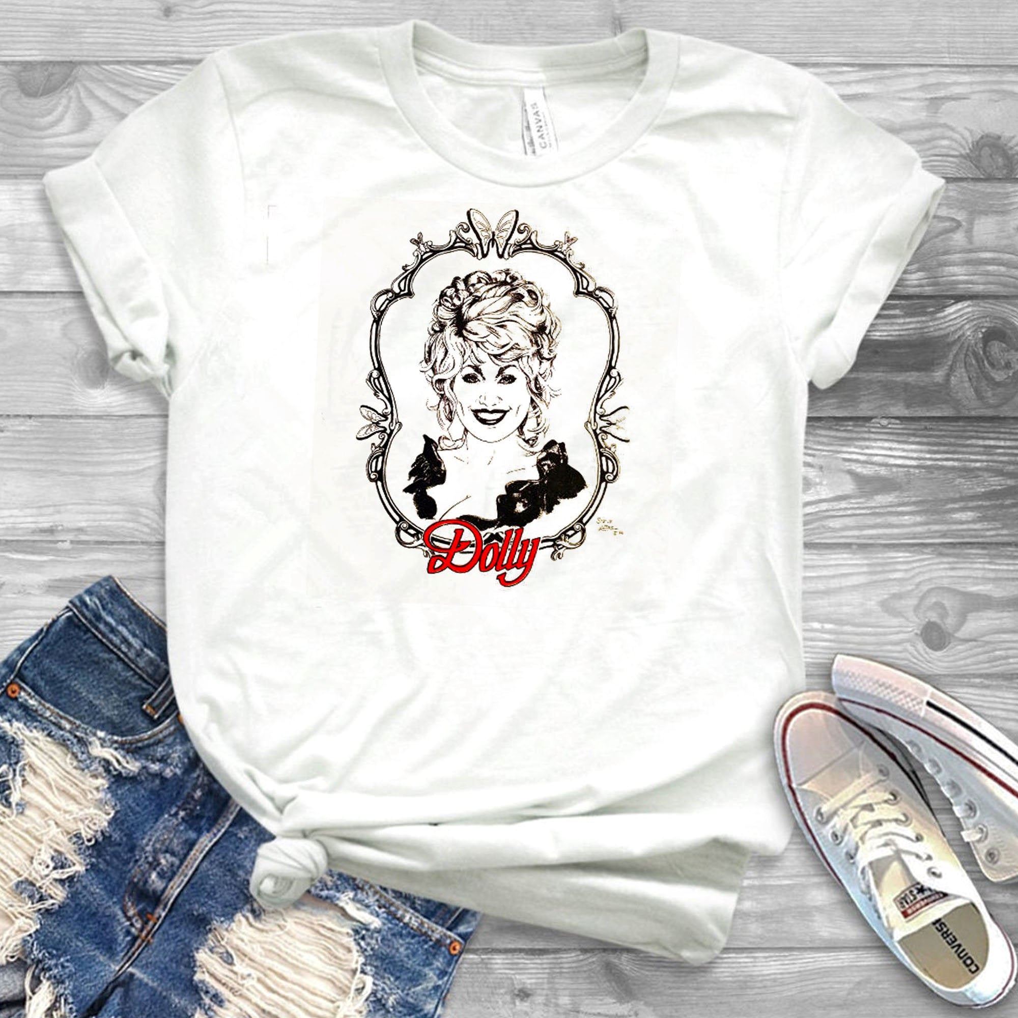 Gifts Dolly Parton 1986 Tour Classic Retro Cool Shirt Design Printed Art Shirt Gift For Men Women Mother Father Day Unisex T Shirt 