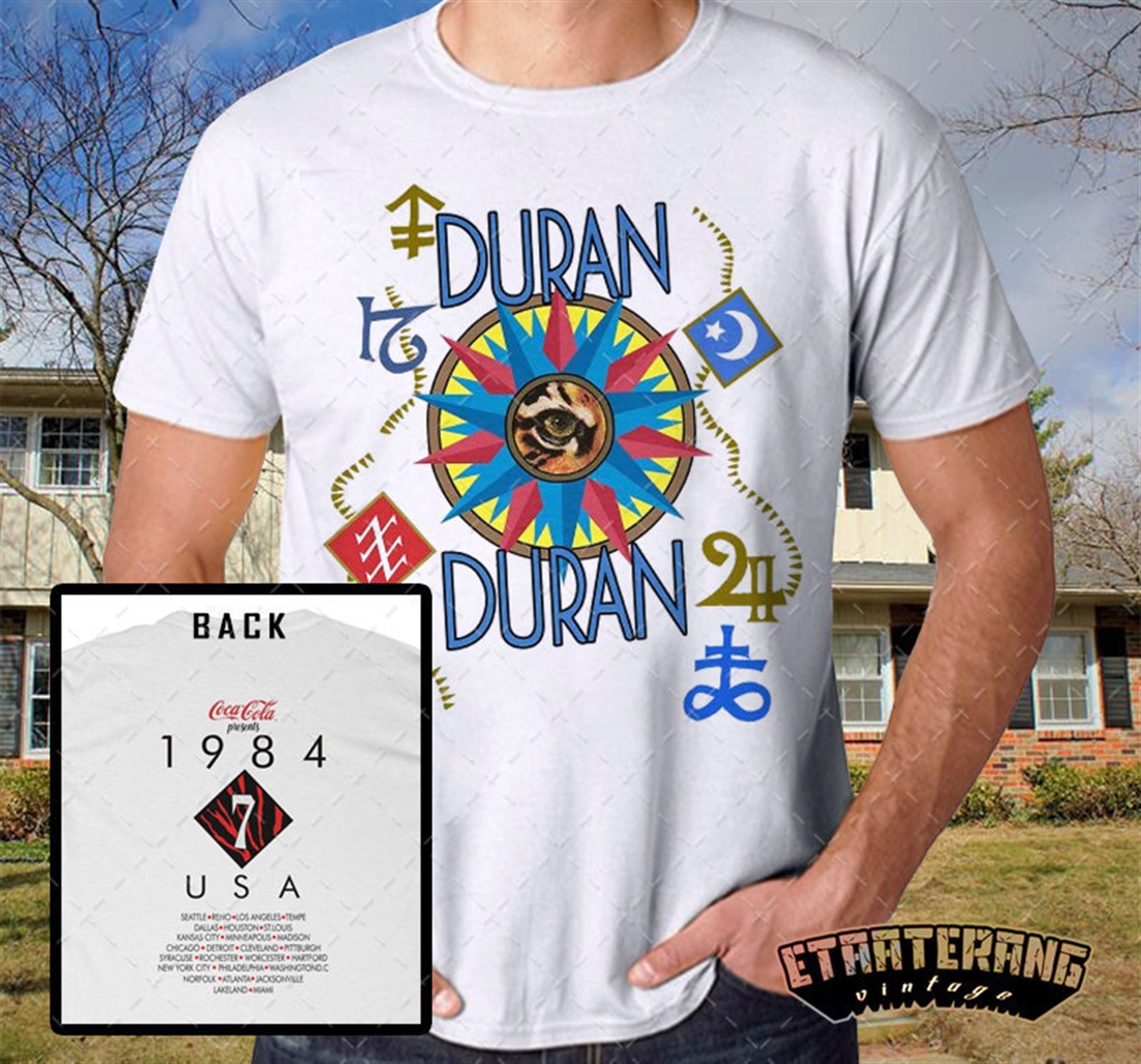 Amazing Duran Duran Vintage T-shirt 1984 Arena Tour Concert Tee Shirt 