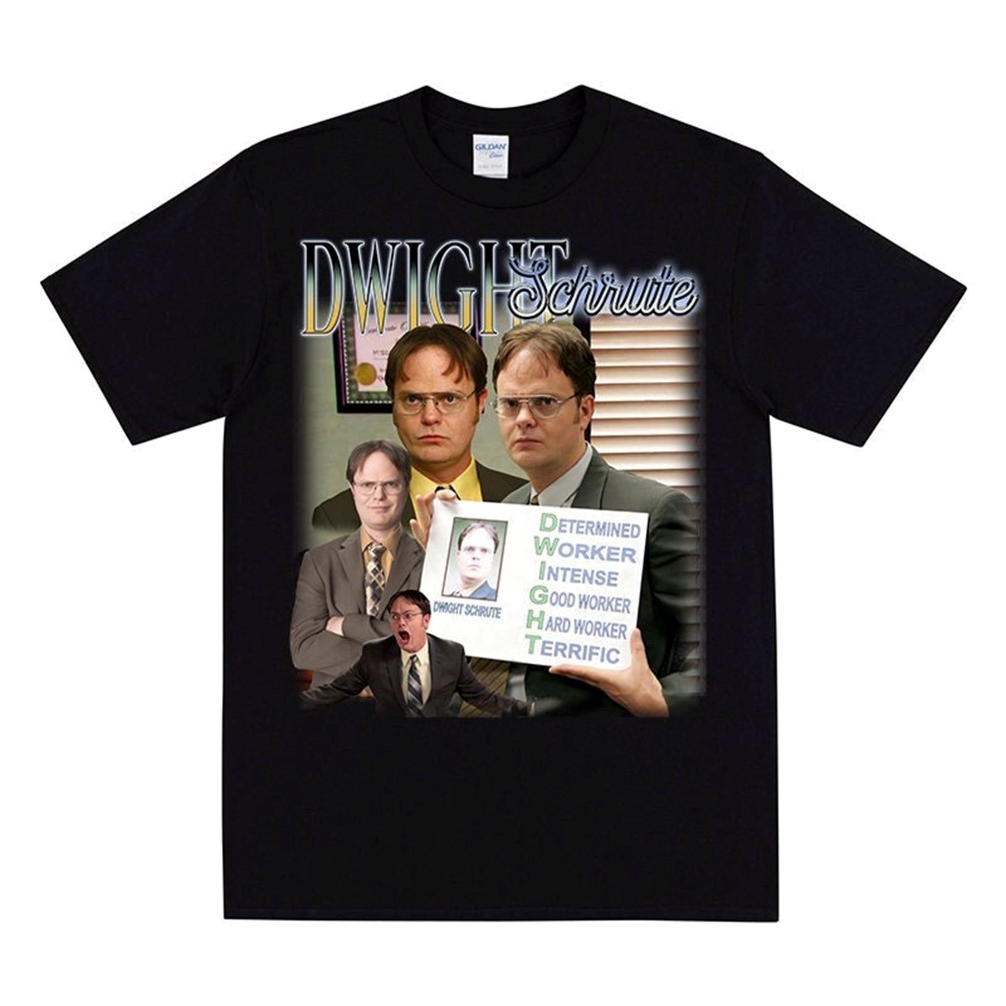 Happy Dwight Schrute Homage T-shirt Us Office Inspired T Shirt Funny Christmas Present Schrute Farms Bed Breakfast Humour Tshirts 