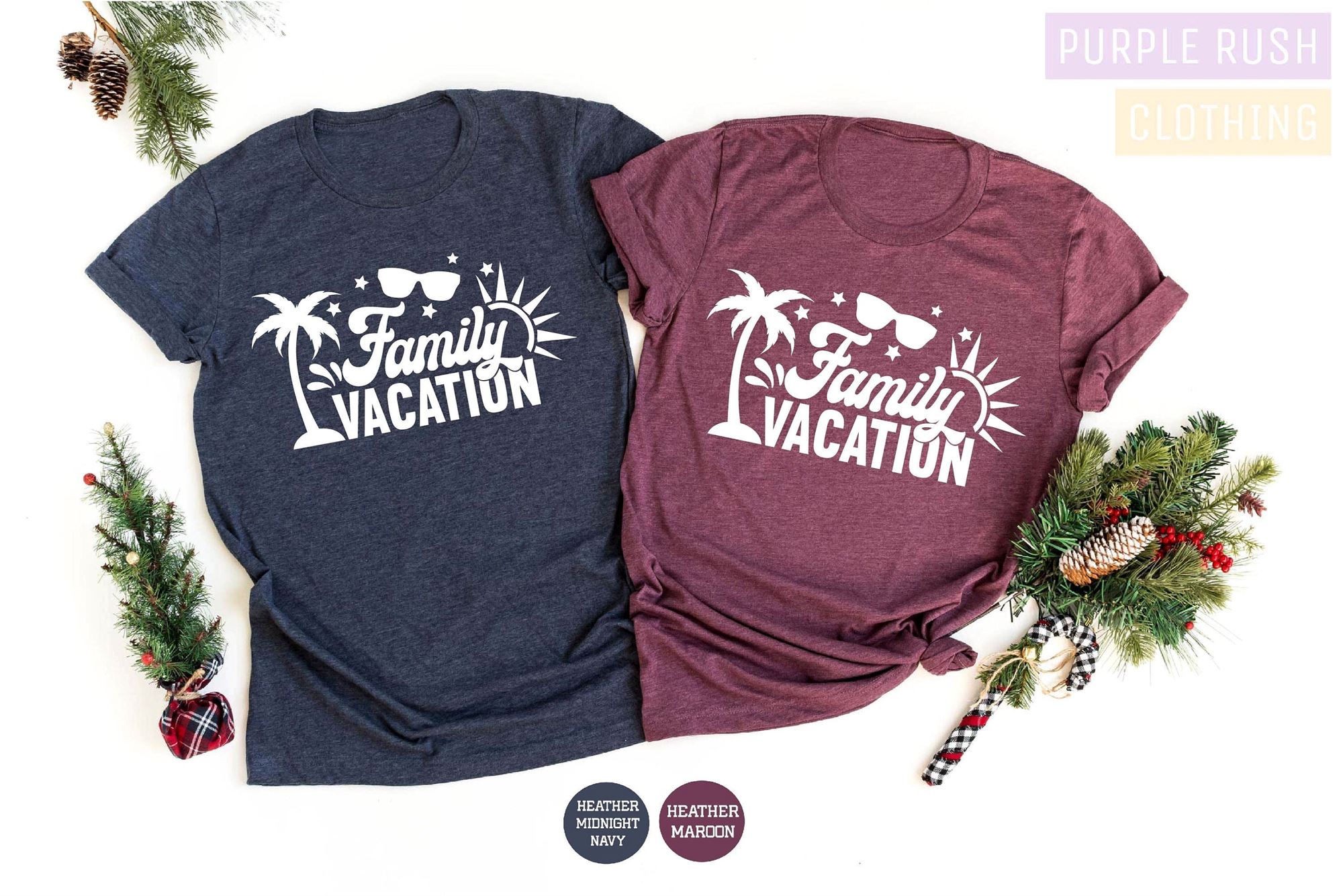 Happy Family Vacation Shirt Summer Shirts Funny Beach T-shirt Vacation Shirt Family Matching Tee Family Reunion Custom Family Shirt 