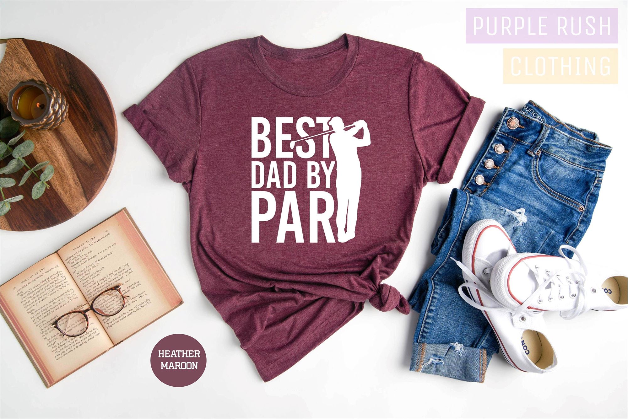 Great Golf Dad Golf Gifts For Men Best Dad By Par Fathers Day Golf Shirt Golf Shirt Fathers Day Shirt Funny Dad Shirtgift For Dadgolf Tees 