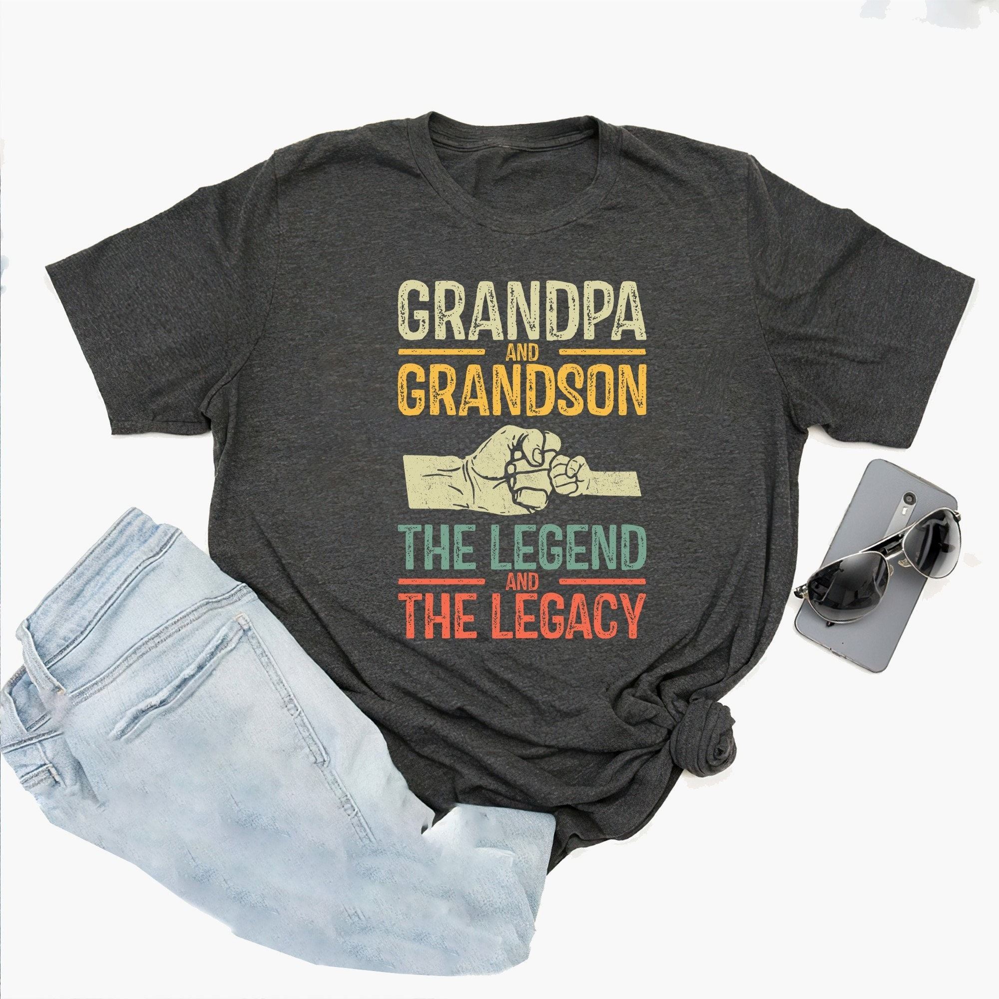 Promotions Grandpa Grandson Shirt Gift For Grandad Papa Shirt Father's Day Shirt Grandfather Shirt 