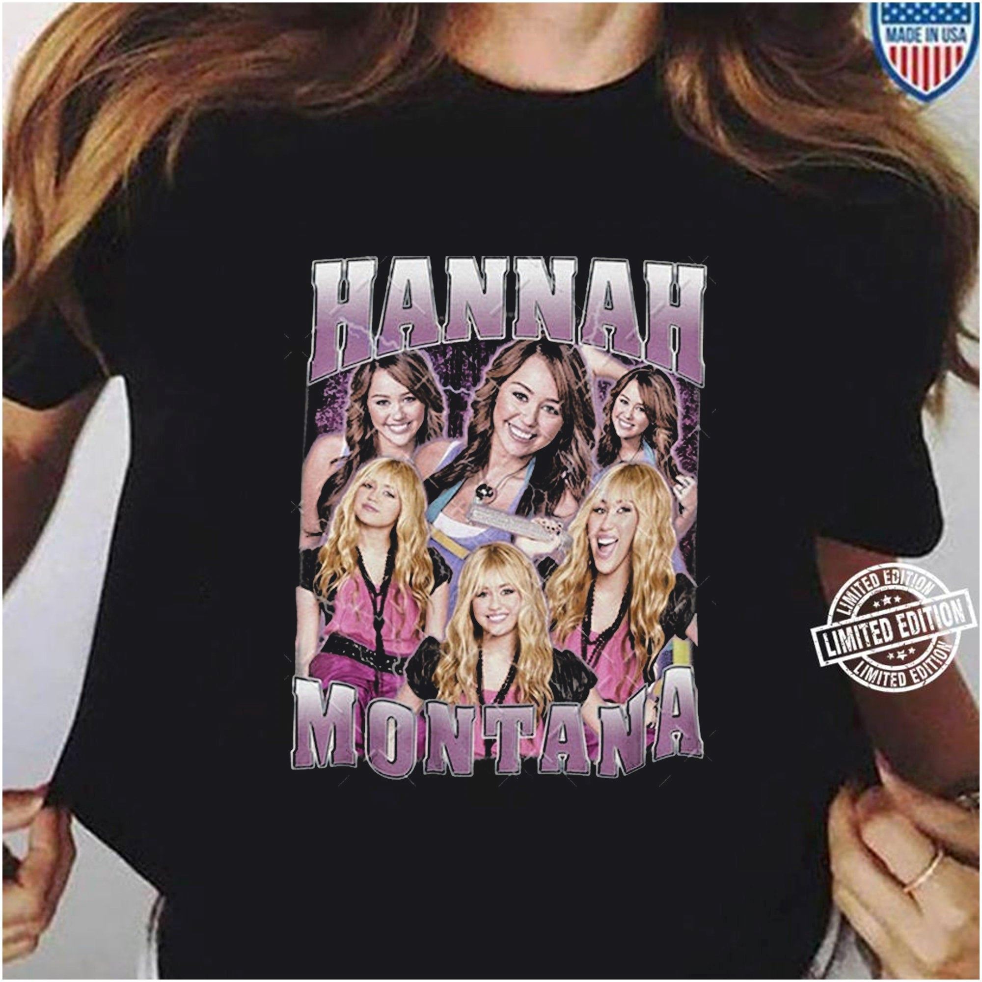 Limited Editon Hannah Montana Shirt Hip-hop T-shirt Gift Tee For Men Women Friends Unisex T-shirt 