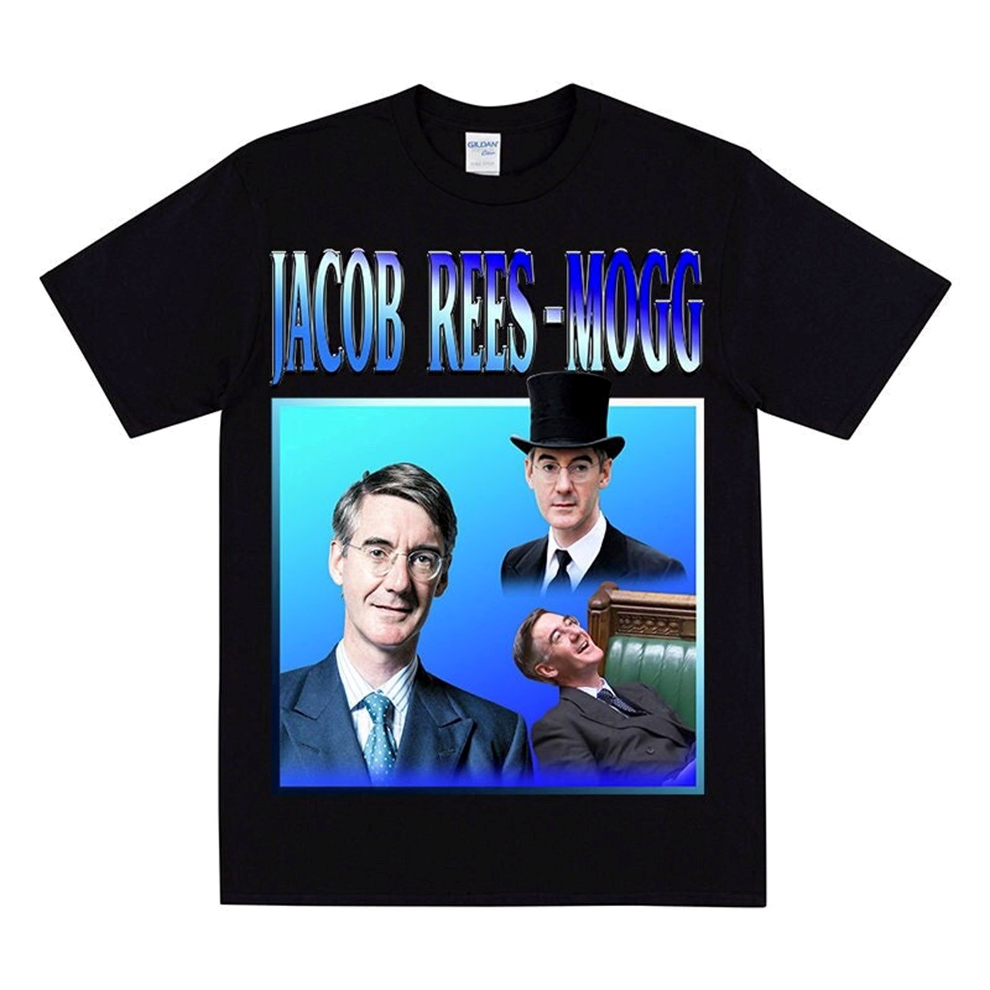 Great Jacob Rees-mogg Homage T-shirt Present For Conservatives Novelty Joke Christmas Gift British Tory Eton Toff Hand Printed Shirt 