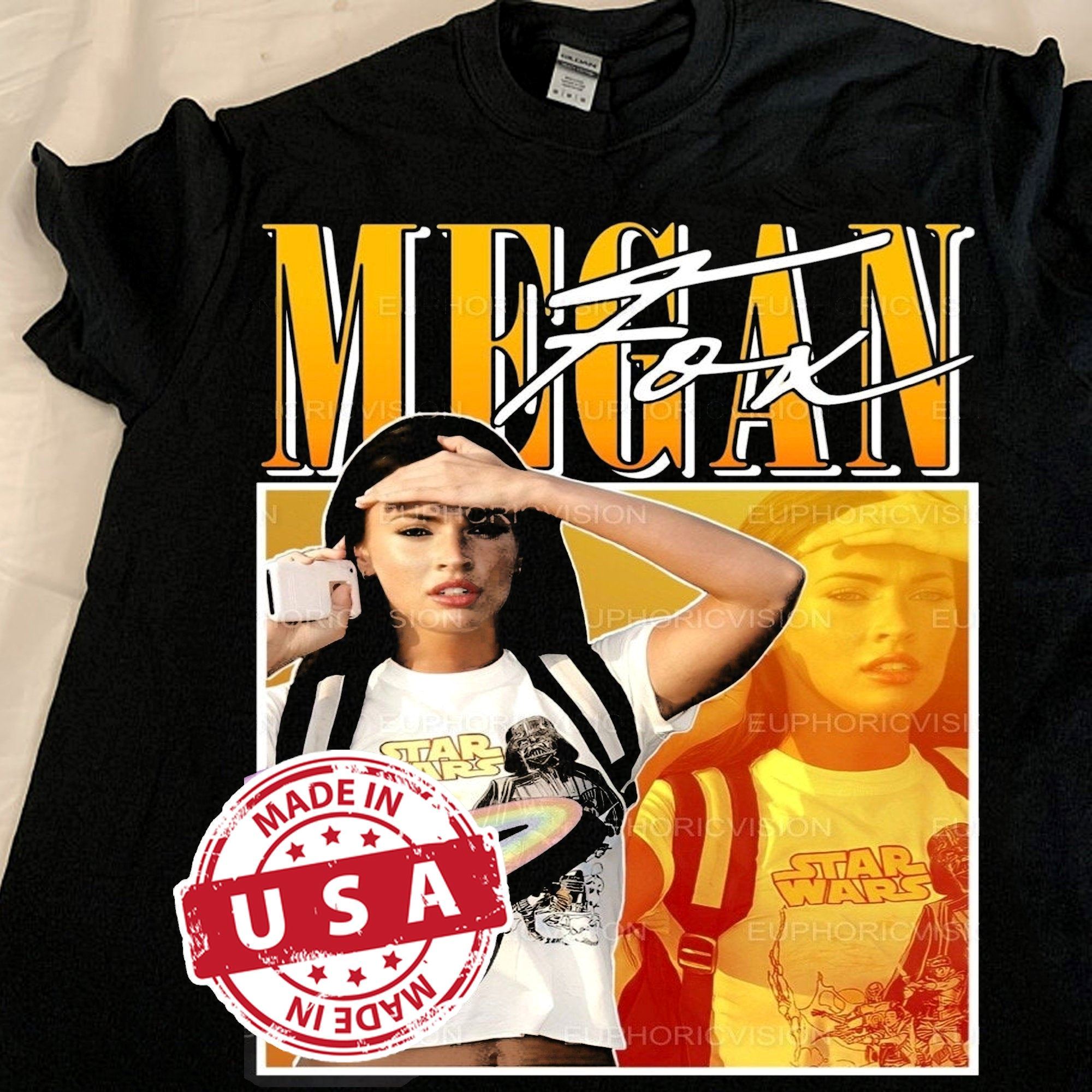 Interesting Megan Fox 90s Vintage Tee Tee Gift For Men Women Unisex Unisex T-shirt 