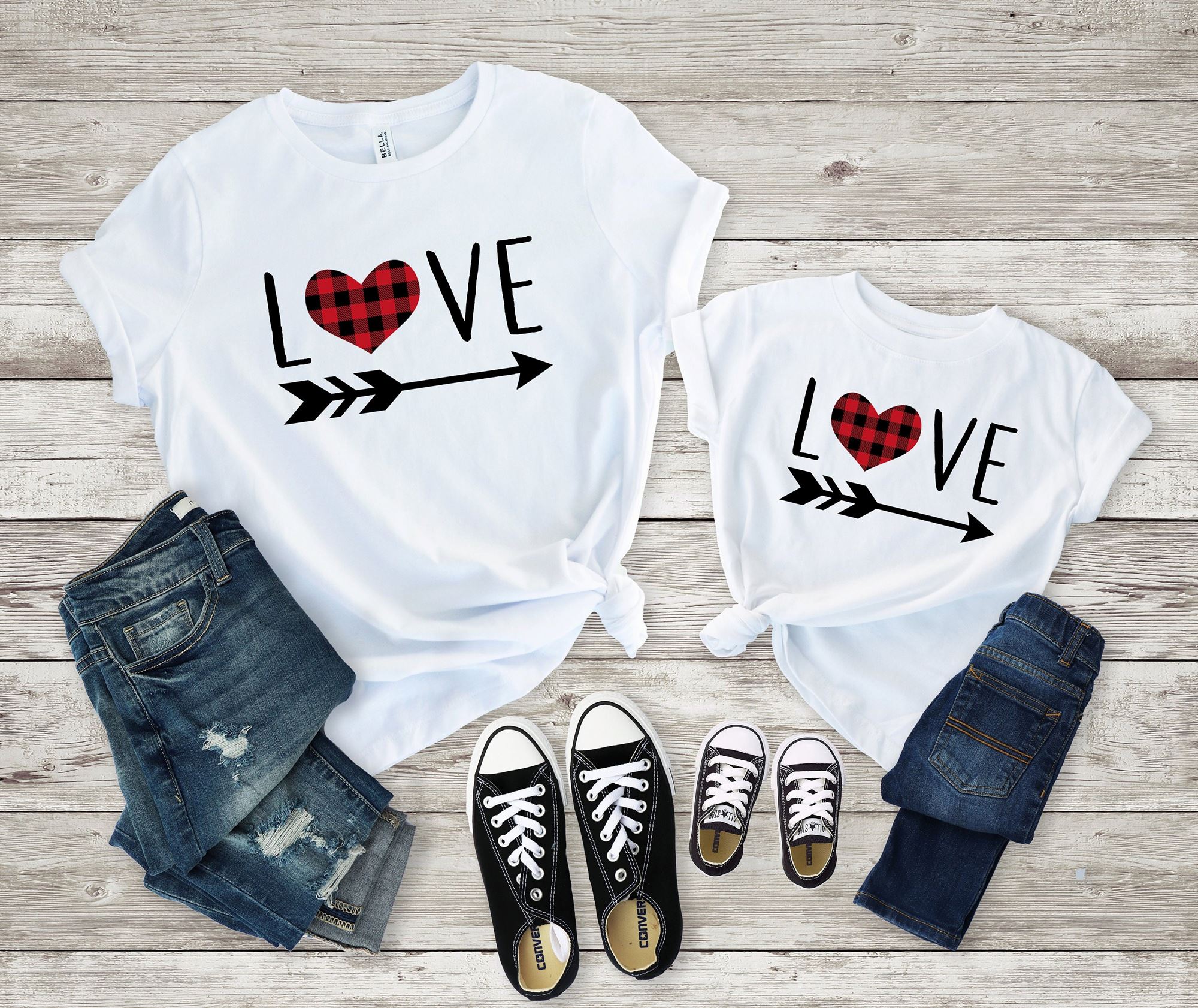 Gifts Mom And Daughter Shirt Mommy And Me Valentines Shirt Matching Valentines Shirt Buffalo Plaid Heart Shirt Womens Valentines Day Shirt 