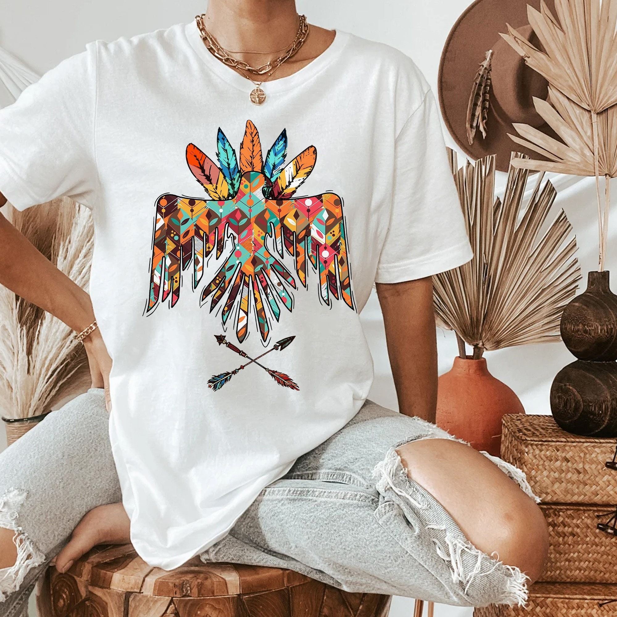 Gifts Native American Thunderbird Shirt Indigenous Eagle Shirt Proud American Native Shirt 
