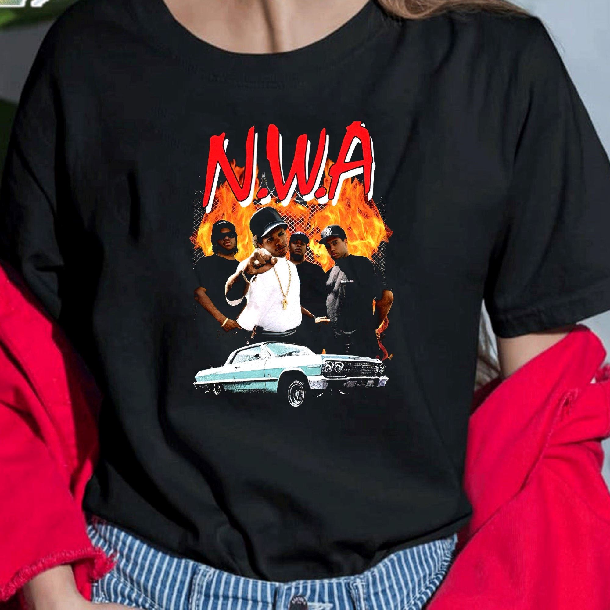 Limited Editon Nwa Vintage Hip-hop Shirt Print Art Shirt Gift For Men Women Unisex T-shirt 