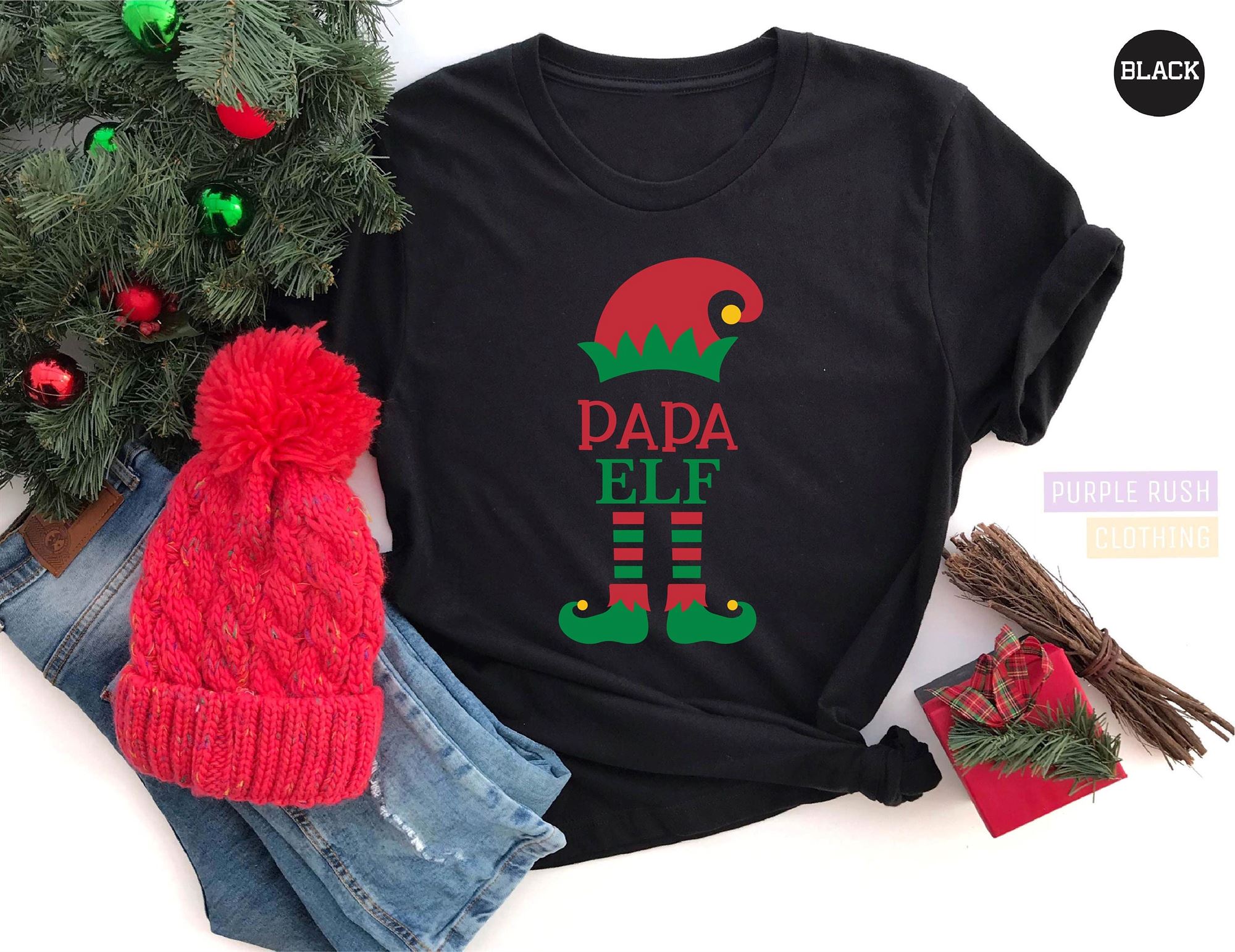 Attractive Papa Papa Shirt Elf Shirt Papa Gifts Dad Christmas Gift Christmas Shirt Christmas Shirts Christmas Gifts Merry Christmas Shirts 