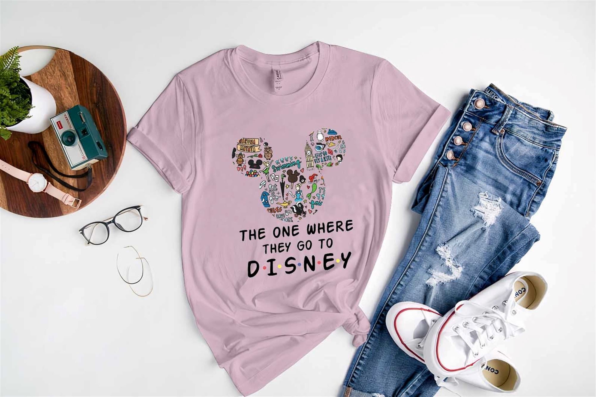 Attractive The One Where They Go To Disney Shirt Disney Characters Shirt Friend Tv Show Shirt Walt Disney Shirt Disney Worldmickey Mouse Shirt Tm2 