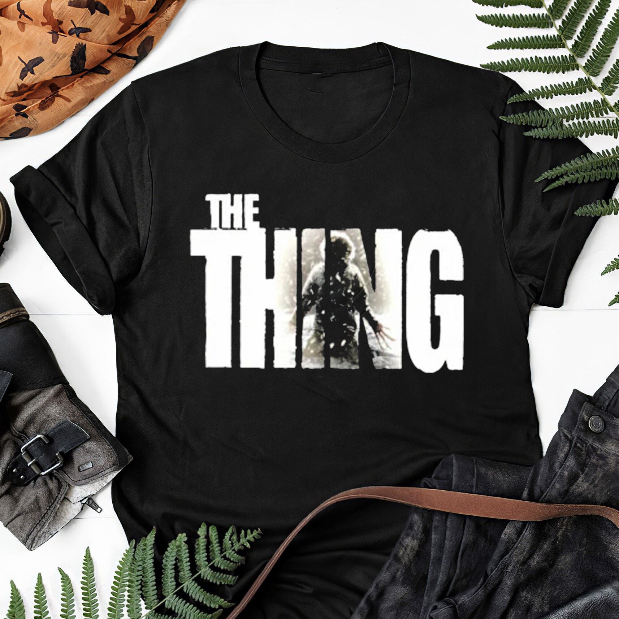 Great The Thing Classic Horror Movie 80s John Carpenter Kurt Russell V1 T Shirt Gift Tee For Men Women Unisex T-shirt 