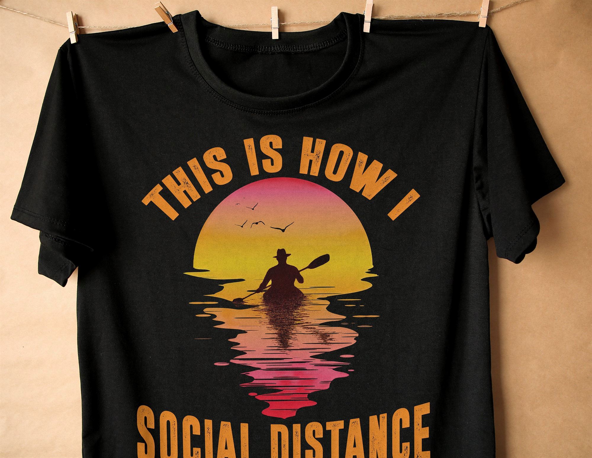 Limited Editon This Is How I Social Distance T-shirttrending Quarantine 2020 Kayaking T-shirt 