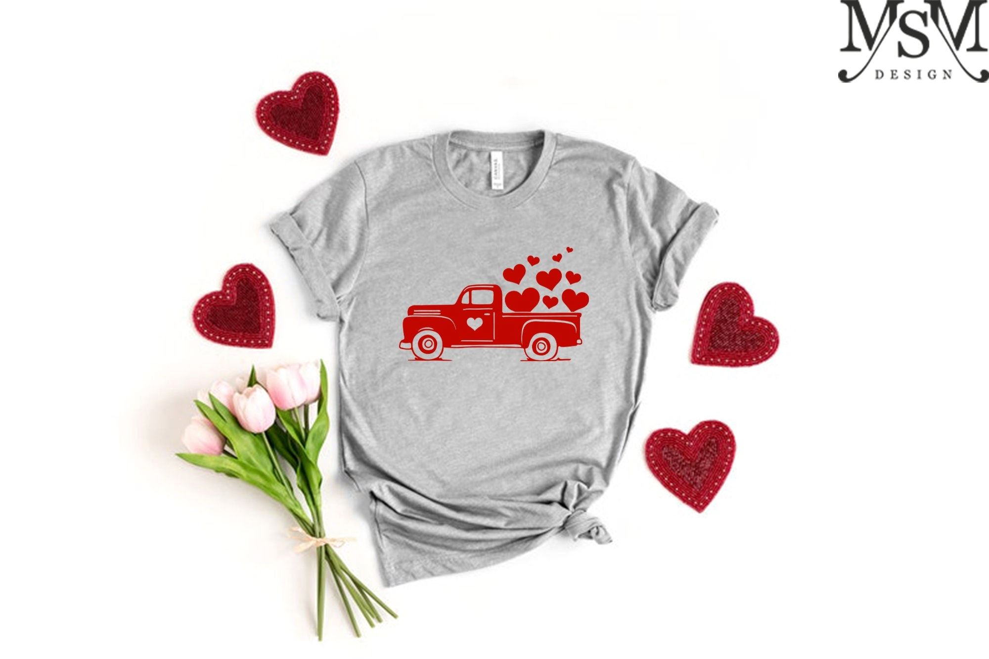 Gifts Valentine Truck Shirt Valentines Gift Valentine Shirt Car With Hearts Valentine Pajamas First Valentine Valentines Hearts Heart Shirt 
