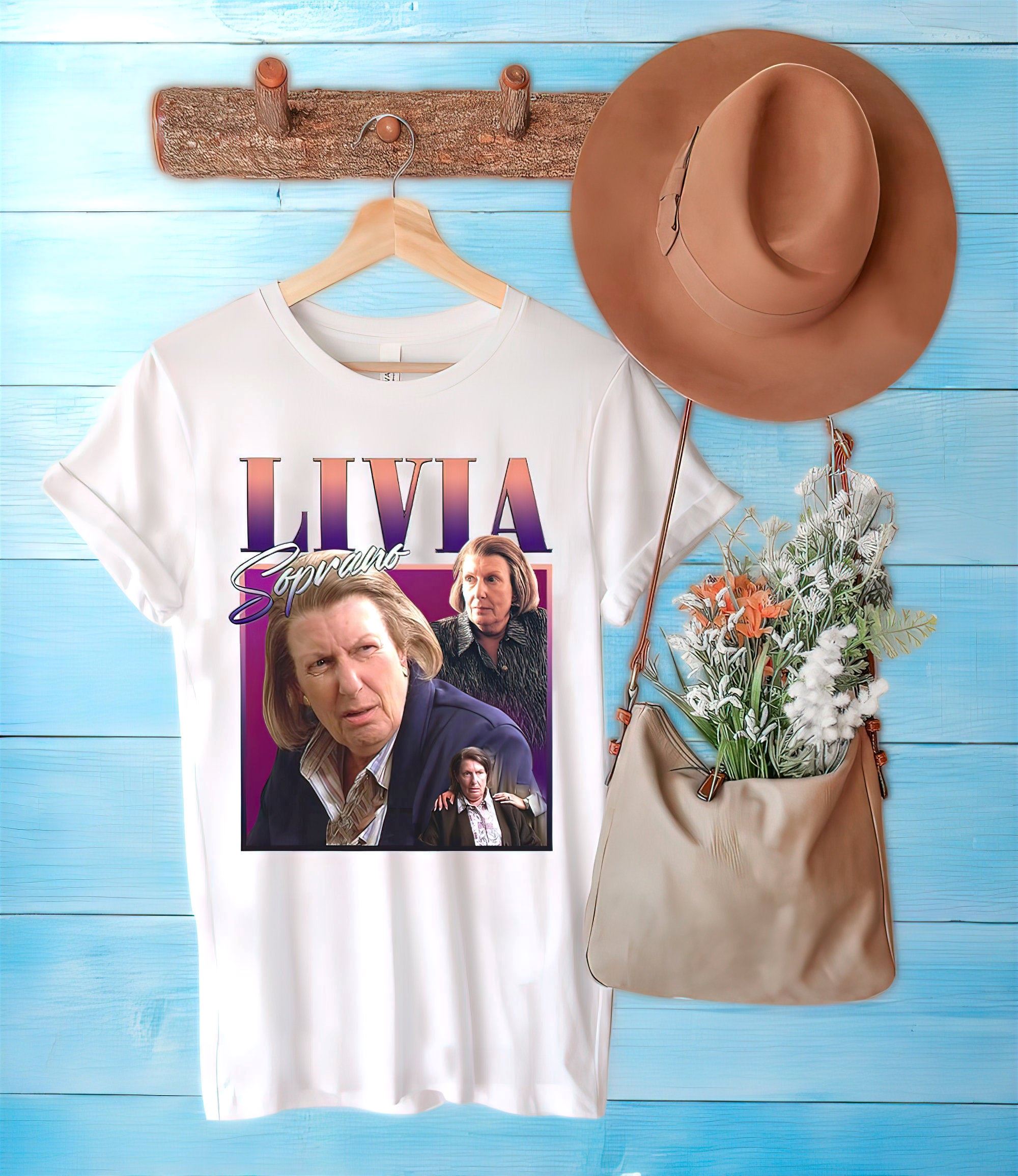 Promotions Vintage Livia Soprano Movie Funny T-shirt Livia Soprano Homage T Shirt I Dont Like That Kind Of Talk 