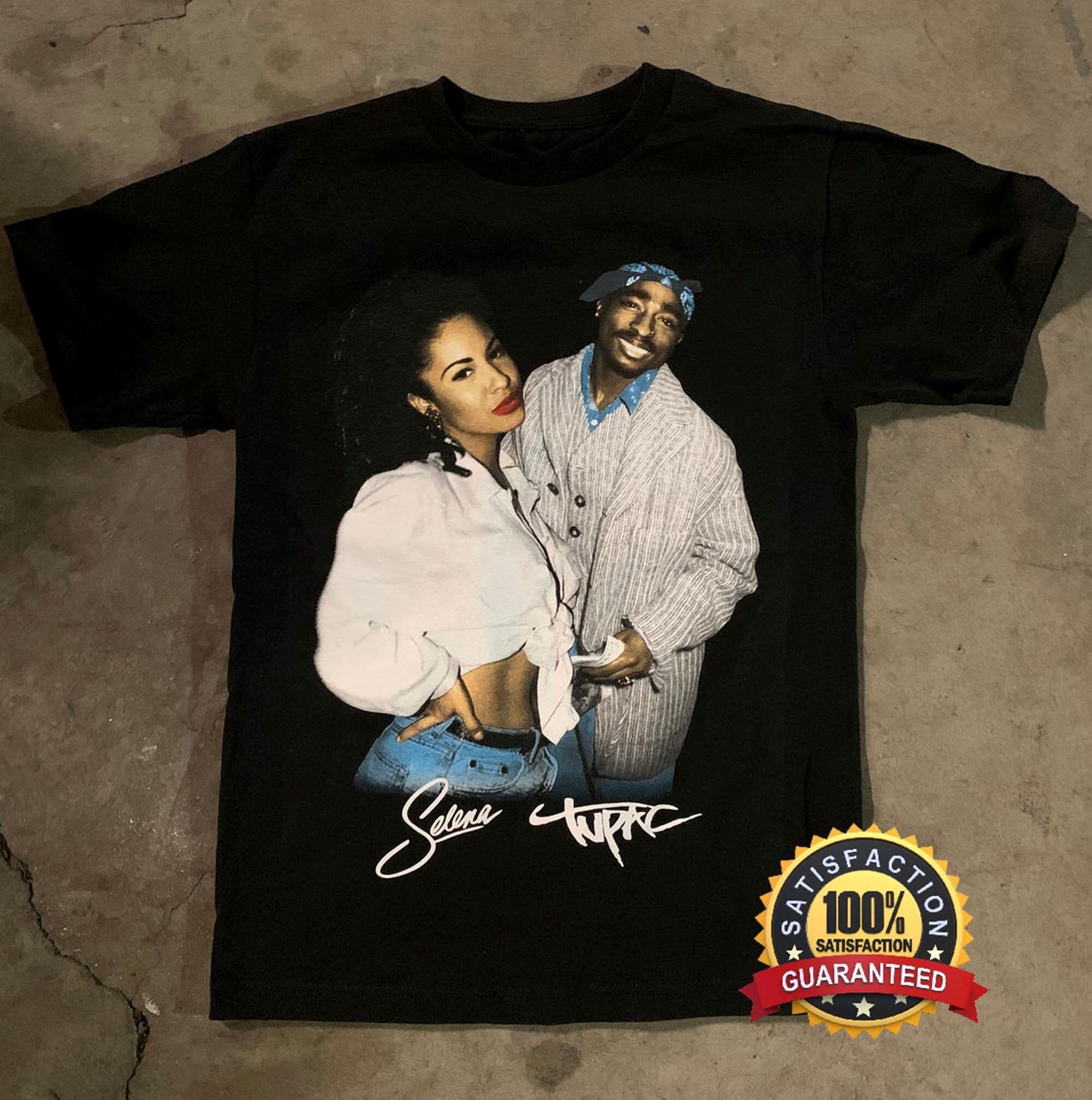 Awesome Vintage Tupac And Selena T-shirt For Men Women Selena Merch Gift Lover Ab622 