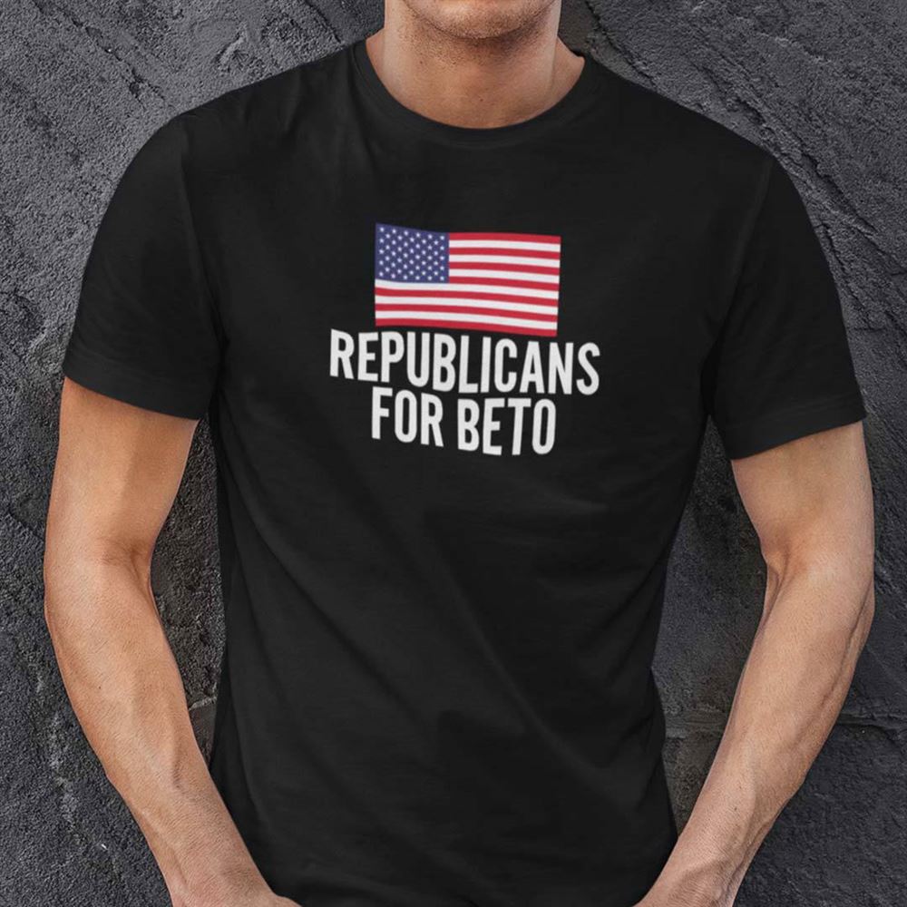 High Quality Beto For Governor Shirt Republicans For Beto American Flag 