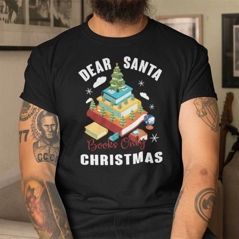 Promotions Book Christmas Tree Shirt Dear Santa Books Only Christmas 