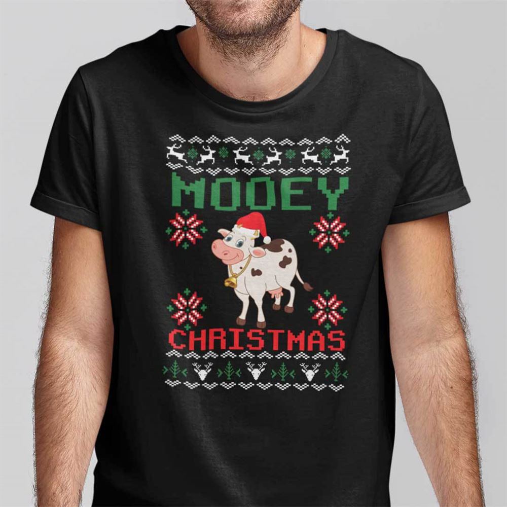 Amazing Christmas Cow Shirt Mooey Christmas 