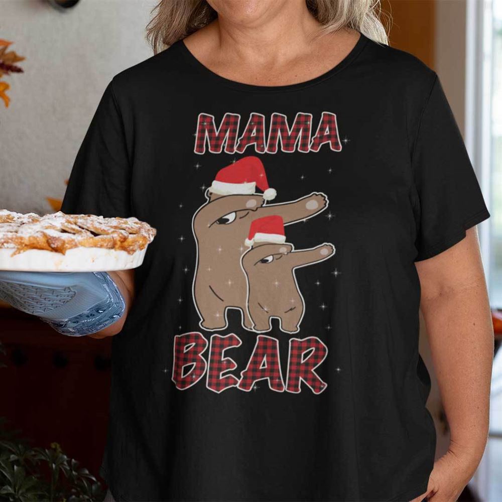 Interesting Dabbing Mama Bear Christmas Shirt 