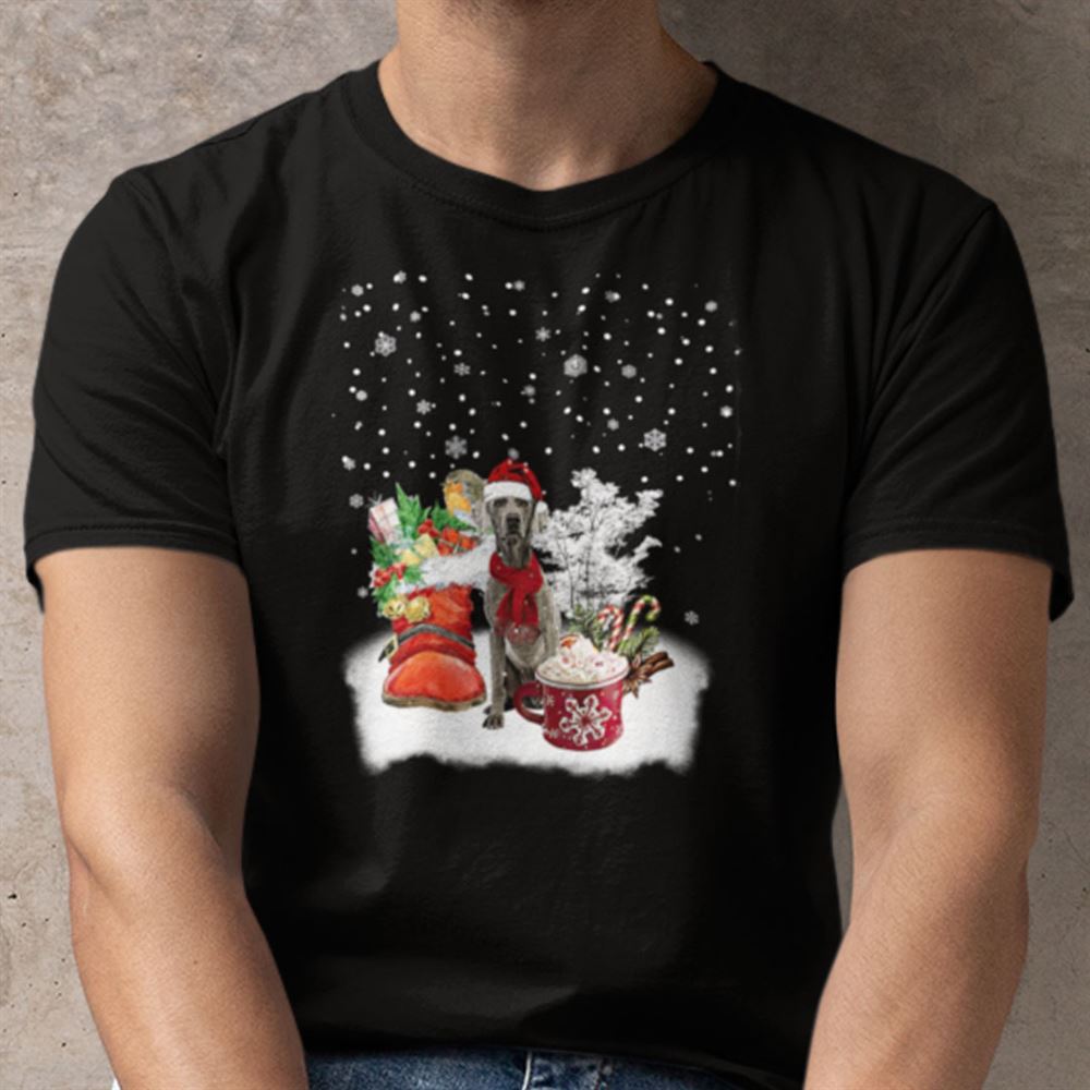 Interesting Dog Christmas Shirt Weimaraner Lovers 