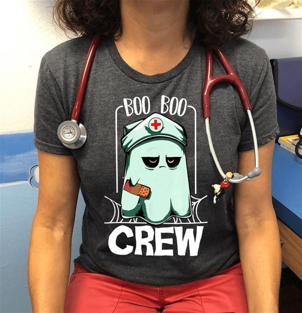 Happy Halloween Nurse Shirt Boo Boo Crew Ghost Nurse 