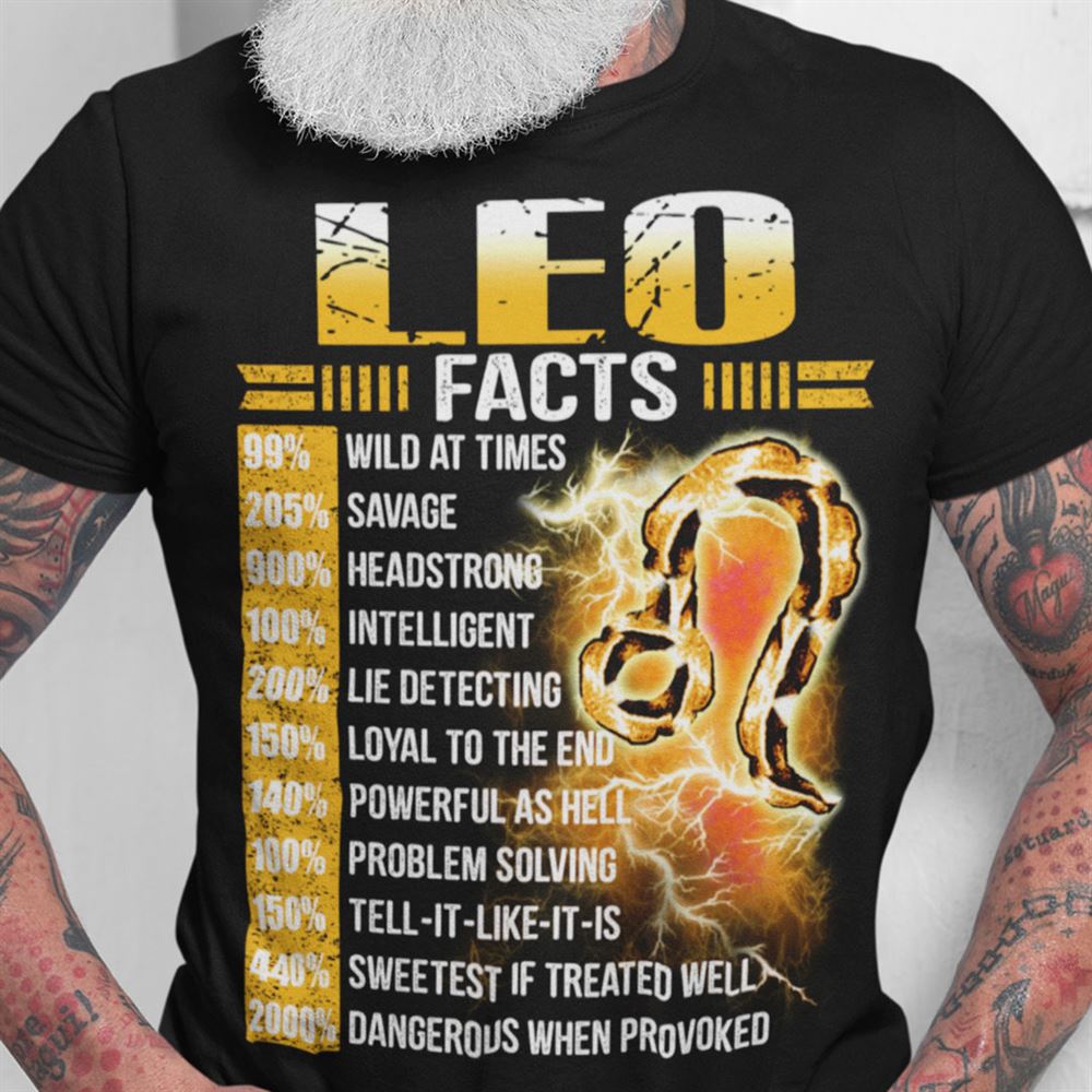 Special Leo Zodiac Shirt Leo Facts 