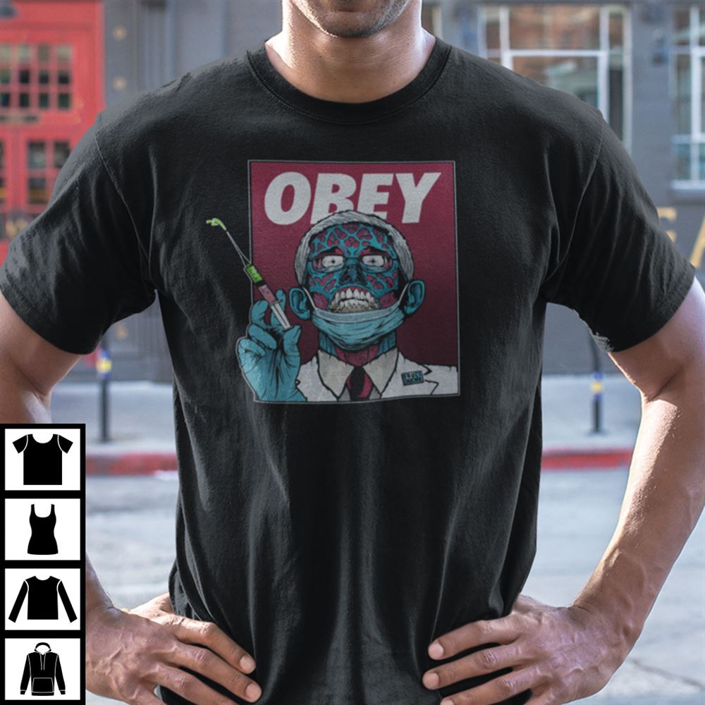 Limited Editon Obey Fauci Shirt Dr Fauci Zombie 