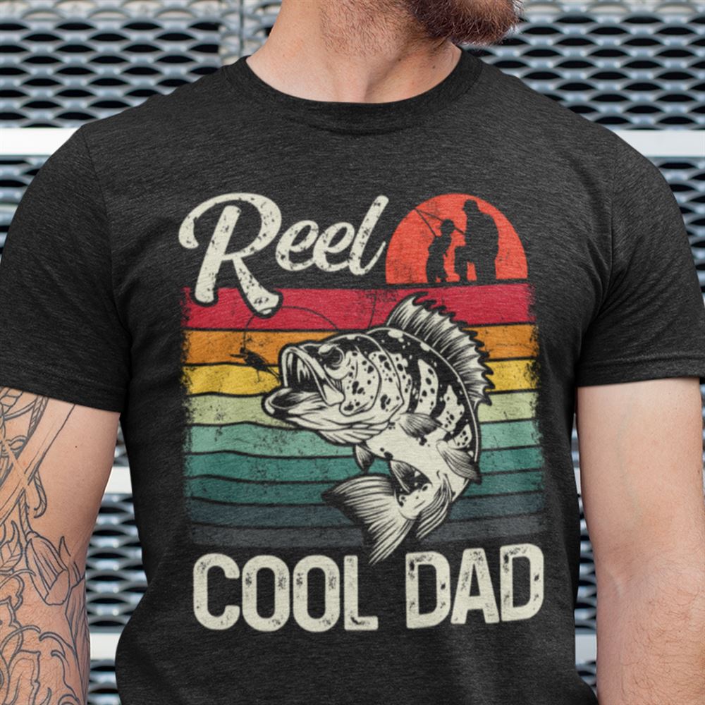 Best Vintage Reel Cool Dad T Shirt 