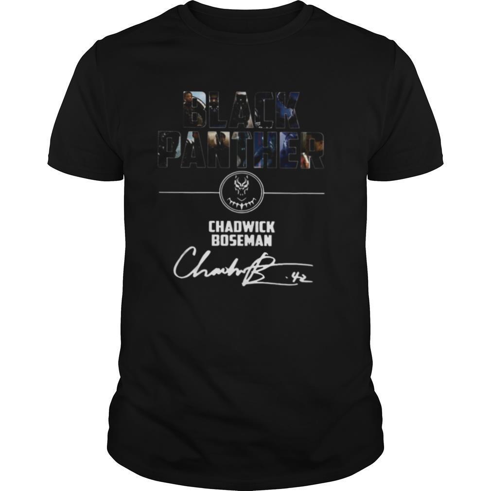 Awesome Black Panther Chadwick Boseman Signature Shirt 